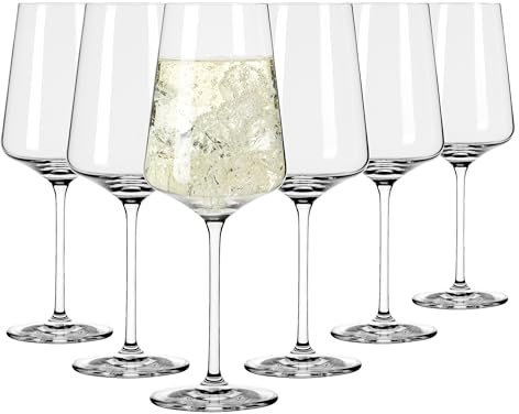 Ritzenhoff 6301002 Copa de vino blanco 400 ml - Serie Lichtweiss - 6 piezas en un set de regalo - moderno - Made in Germany