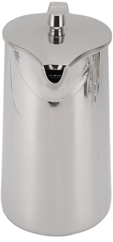 Jarra de Agua Fría de Acero Inoxidable, Hervidor de Agua de Gran Capacidad de 1,8 L con Tapa, Jarra Moderna para té, café y Bebidas, Diseño Elegante para el Hogar, Oficina, Fiesta