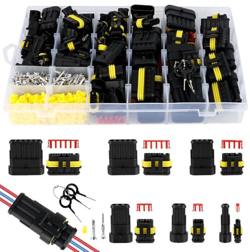 VHUTOU connettori auto impermeabili 1/2/3/4/5/6 pin connettore rapido 1,5 mm² 300 V 12 A