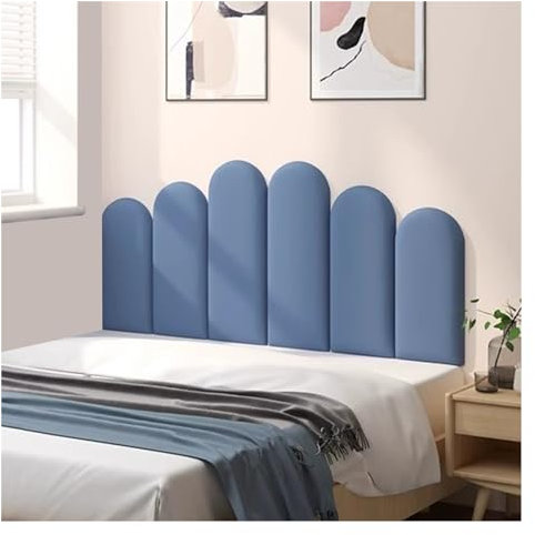 Gepolsterte ovale Wandpaneele, zum Abziehen und Aufkleben, 3D-Weichschaum-Wandkissen für Kinderzimmer und Schlafzimmer, Antikollisions-Dekoration, 150 x 60 cm, stilvolle Wandkunst