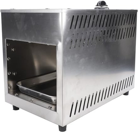 FILFEEL Grille-Pain Robuste en Acier Inoxydable, Grille-Pain Commercial sans Fumée 4000 W avec Pièces Amovibles pour Pain, Steak, Gâteau, fabriqué en Acier Inoxydable Haute Résistance,
