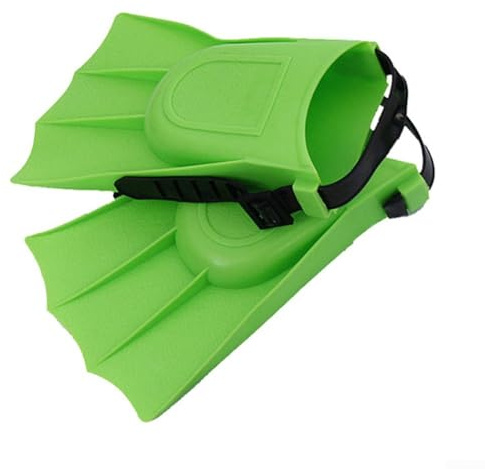Palmes de natation réglables et aérodynamiques pour enfants, activités aquatiques (vert)