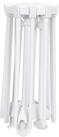 Abaodam Support De Séchage De Nouilles Pliable Compact, Égouttoir à Pâtes En Plastique Blanc, Facile à Démonter, Rangement La Cuisine, Séchoir à Spaghetti Et Linguine Pour Usage Domestique