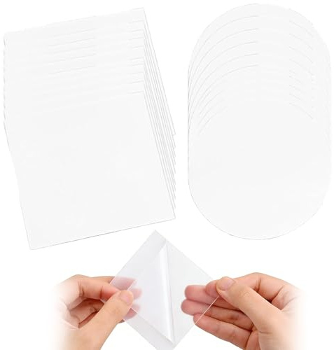 20 Stück Reparatur Patch Tape TPU, 7cm + 8cm Selbstklebende Reparaturflicken, Wasserdicht Transparent Reparatur Flicken, Spezielles Reparaturset für Zelt Schlauchboot Daunenjacken Schwimmring Luftbett