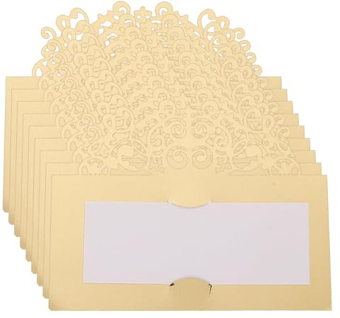 TOYANDONA 20 Piezas Tarjetas de Mesa Delicadas Blancas para Bodas y Fiestas de Tarjetas de Lugar con Diseño Elegante para Señalización de Asientos Banquetes y Recepciones