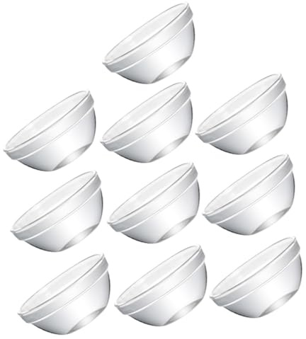 DIYEAH Lot De 10 Bols En Verre 75 Ml Résistants à Haute Température, Mini Bols Alimentaires Transparents Empilables, Coupes à Pudding Pour Usage La Cuisine Et Desserts