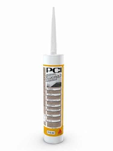 PCI Carraferm 310 ml Basalt Silikon-Dichtstoff für Naturstein Marmor Granit Travertin Wand Boden innen außen Fugenabdichtung witterungsbeständig dauerelastisch