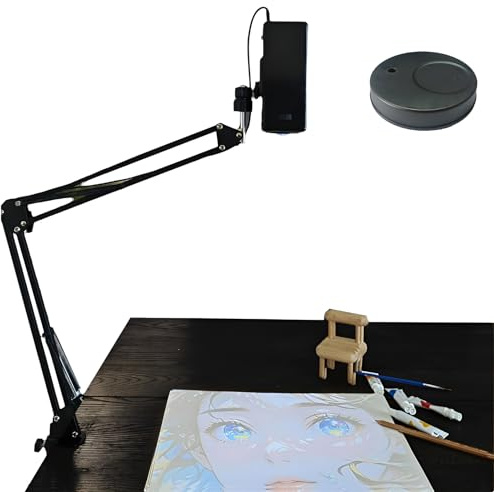 Proiettore Da Disegno Wireless Intelligente Con Bluetooth E Wifi, Proiettore Per Ricalco Artistico Su Grande Schermo Da 2m, Funziona Con Telefono/tablet/pc, Base