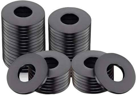 50 Dichtungsscheiben M8, Nitrilkautschuk 16x1.5mm Gummi Wasserdicht | Flachdichtungen schwarze, Beilagscheiben Sanitär Rohre, Kfz Maschinen Dichtungsringe, Unterlegscheiben, dicht Fund