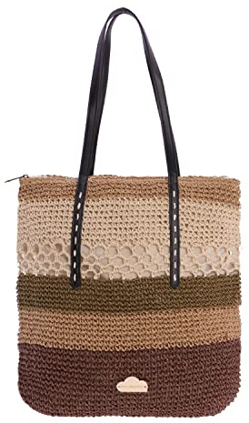 Don Algodon - Bolso de Rafia Mujer - Bolso de Playa Verano Mimbre