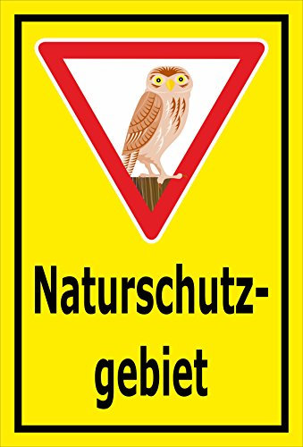 Melis-Folienwerkstatt Schild Naturschutz-Gebiet - 30x20cm - Bohrlöcher - 3mm Aluverbund – 20 VAR S00359-015-C