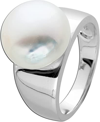 Ch.Abramowicz Perlenring Silber 925 weiße Süßwasserperle 11mm 19
