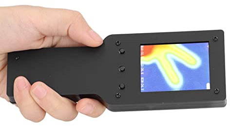 Termocamera Industriale, Termocamera a Infrarossi Telecamera a Luce Visibile Risoluzione Pixel Ad Alta Risoluzione, Punti Ad Alta o Bassa Temperatura(Nero)