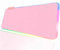 JMIYAV Alfombrilla de ratón RGB rosa para videojuegos LED extendida grande alfombrilla de escritorio de goma antideslizante XL XXL rosa alfombrilla de ratón grande para gamer 800 x 300 mm P1-1