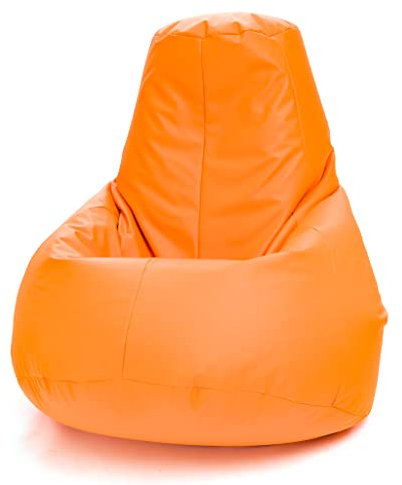 Ecopuf Active | Sitzsack Sessel Riesensessel mit gepolstertem Stuhl Gaming | Sitzsäcke Entspannung aus Stoff Kunstleder | Sitzsack XXL Maße: 90 x 130 cm