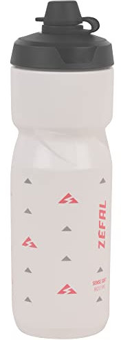 Zefal Sense Soft 80 No-Mud Water Bottle, 800ml, White, x1 Bottle