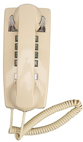 Téléphone Mural Vintage, Téléphone Filaire Fixe avec Contrôle du Volume, Téléphone Mural Rétro de Style Ancien pour la Maison, L'hôtel et Le Bureau