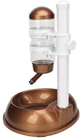 Tnfeeon Pet Standing Water Dispenser Bowl Bottle Standing Dispenser Abnehmbarer Multifunktions-Hundeautomatischer Wasserfutterspender