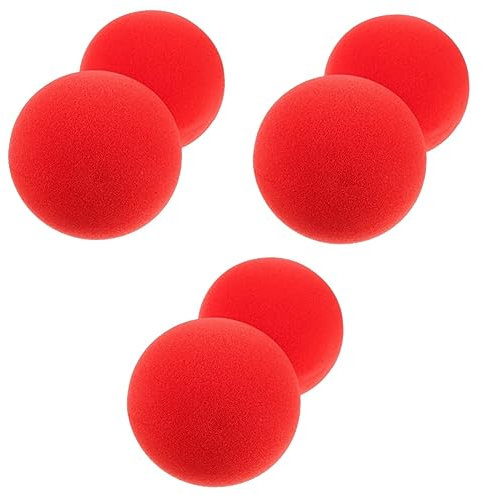 TOYANDONA 6stücke Rote Schwammbälle Cosplay Requisiten Für Zaubertricks Und Bühnenaufführungen Für Interaktive Und Festivals