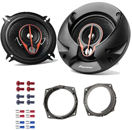 Auto Lautsprecher Boxen 13cm 3 Wege Koax 500 Watt Pioneer TS-R1350S passend für Mitsubishi Colt (Z30/Z30G/Z3V) 2004-2012 Türen Front