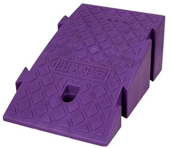 16cm Rise Höhe Bordstein Rampe, Tragbare Leichte Kunststoff Auffahrt Rampe, Schwelle Rampe für Bürgersteig, Roller, Fahrrad, Motorrad (Color : Purple)