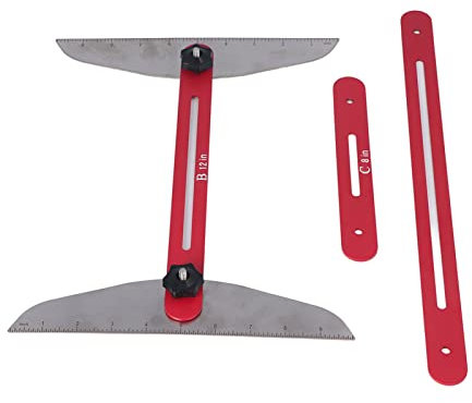 Multifunctional Folding Stair Tread Measure Stair Tread Plate Tool Iron Stair Tread Measuring Ruler Stair Measuring Ruler For Home Improvements