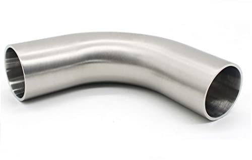 Schlauchverbinder, 1 Stück Winkel-Schlauchverbinder, Edelstahl SS304/SS316L Außenwinkel 90-Grad-Sanitärschweißwinkel-Rohrverbindung Polierte Qualität/SS304/32Mm