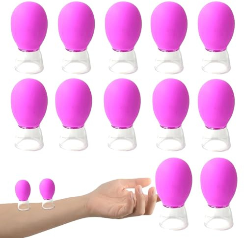 Juego de ventosas de silicona, Ventosas faciales de silicona, Ventosa de masaje con succión más fuerte, Juego de ventosas profesionales de belleza de silicona, taza de masaje al vacío para cara y ojos