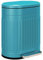 HOMCOM Poubelle de cuisine, 20L, poubelle à pédale, ovale, en métal avec couvercle à fermeture douce, anti-traces de doigts, seau intérieur amovible, 36,5 x 31,2 x 45 cm, bleu