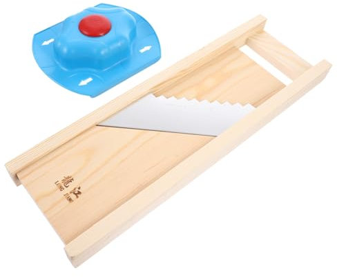 COLLBATH French Fry Chopper in Legno con Grattugia per Cucina Affettatrice Uniforme Patate Accessori Cucina Resistenti per Uso Domestico e Professionale