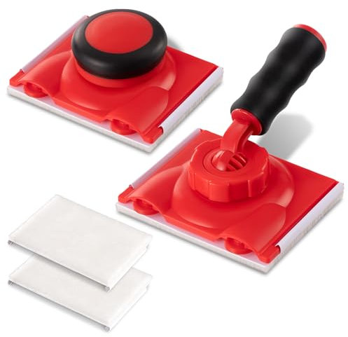 Cretosou 2 pezzi di vernice Edger Tool Paint Pad universale e portatile, strumenti di taglio per pittura Edger per taglio, bordo di vernice trimmer con 2 tamponi di vernice di ricambio per tagliare