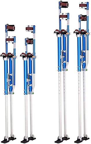 Stelzen zum Streichen und Trockenbau, 50 bis 64 Zoll, Stelzen für Maler, Dekorateure, verstellbar, Aluminium, für Bauarbeiter, Maler, Verputzer, Gipser, Arbeitsstelzen für Trockenbauer, Deckeninstall