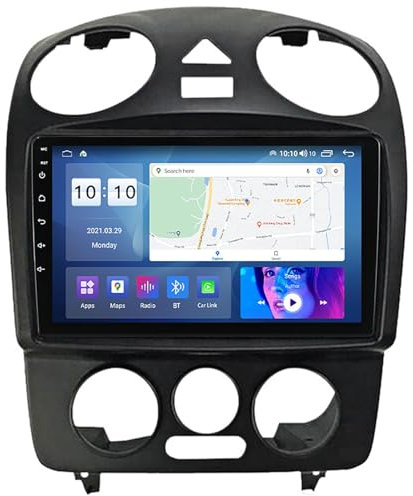 HYNMSM Android 12.0 Touch Screen Autoradio per V-olkswagen Beetle Navigazione GPS 9'' Touchscreen Lettore multimediale Ricevitore FM BT Supporta Bluetooth con 4G 5G Wifi SWC DSP Carplay M600S