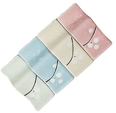 DUBTEDHOU Supporto per Bacchette in Ceramica Giapponese, Supporto for Bacchette da tavola for Decorazioni domestiche, forchetta, Coltello, Colori Misti, Set da 4