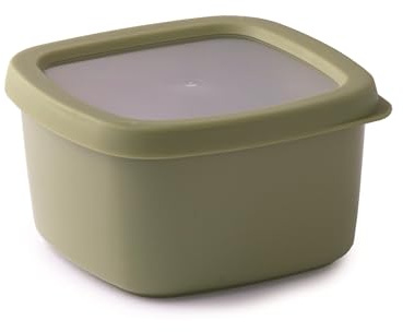 Snips, Aroma Box Contenitore Alimenti 1L Salva Freschezza, Impilabile, Microonde e Lavastoviglie, Box per Alimenti 15x15x8.5 cm, Verde, Made in Italy