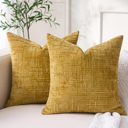 Boho Kissenbezug 45x45 Cord Kissen Gelb Dekokissen Sofakissenbezüge Flauschige Kissen Wohnzimmer Decor Sofa kissenbezug Bunt Hygge Deko Boho Style Pillow Case Wohnzimmer Deko Modern Kissenhülle 45x45