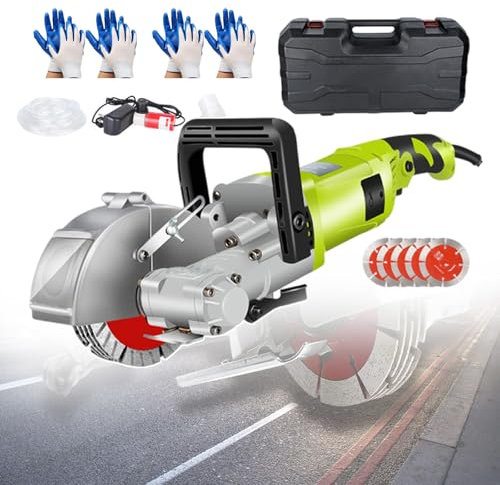 Electric Wall Chaser Groove Cutting Machine with Adjustable Depth & Width for Professional Construction Work