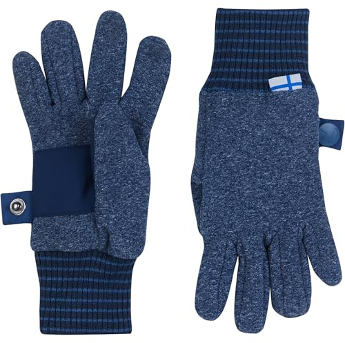Finkid Sormikas Knit Kinder Handschuhe, Navy, M