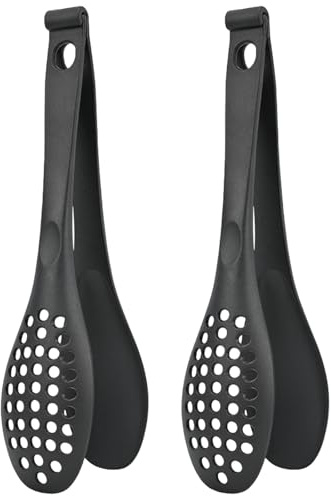 ZAYIUKI 2 pinzas desmontables para ensalada, drenajes, fideos, pinzas multifuncionales para tostadora