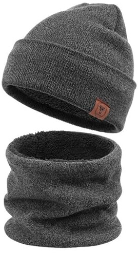 OZERO Wintermütze Herren Damen, Beanie mit Fleece-Innenfutter | Weicher Acryl-Strick, Kopfumfang 52-60 cm, Warm und Elastisch, Ideal für Alltag, Hundespaziergang, Radfahren und Arbeit