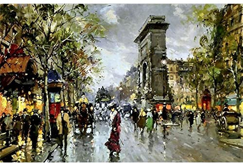 Zdklfm69 Malen nach Zahlen Ölgemälde nach Zahlen DIY New York City Ölgemälde Kits für Erwachsene Kinder Einzigartiges Geschenk Kill Time Home Decor 40x50cm