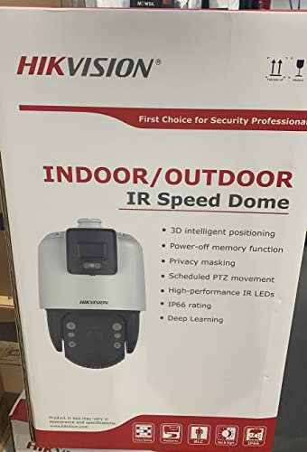 Hikvision Ds-2Se7C124Iw-Ae(32X/4)(S5) Acusense Darkfighter Smart-Linkage 32X 4Mp Ptz + Caméra panoramique Objectif 4 mm Lumière blanche Alarme sonore 150M IR 24 Vac & Hi-Poe 550 mm*
