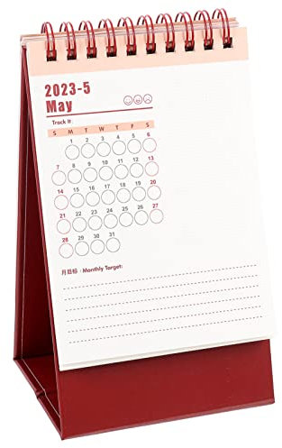 Zerodeko Bürokalender 2023 Monatlicher Kalenderplaner Klein Tageskalender Chinesische Geschenke Strumpf Stuffer Leckereien Mini- Kippen Vertikal Papier Büro China