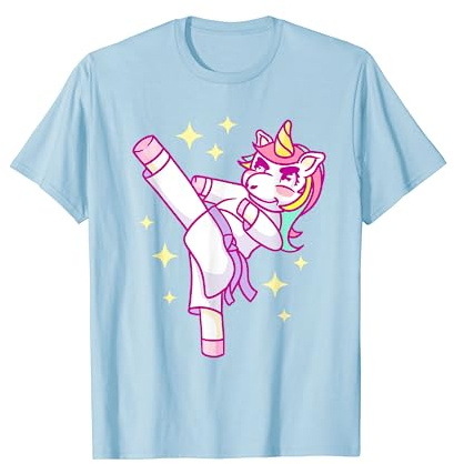 Children's Unicorn Taekwondo Training T-Shirt