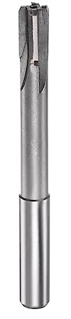 sourcing map Hartmetall Reibahle 11 mm, 4 Schneidig, H8/H7 Genauigkeit, Sandstrahlbeschichtung Maschinenreibahle für Metall Holz Loch Reiben, Gerade Nut Hochgeschwindigkeitsstahl Werkzeug