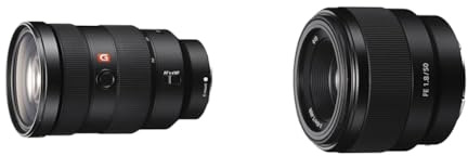 Sony FE 24-70 mm f/2.8 GM | Vollformat & SEL-50F18F Standard Objektiv (Festbrennweite, 50 mm, F1.8, Vollformat, geeignet für A7, A6000, A5100, A5000 und Nex Serien, E-Mount) schwarz