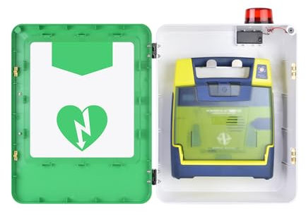 Multifunktions-Defibrillator-Aufbewahrungsschrank, An Der Wand Montierter Erste-Hilfe-Schrank, Aufbewahrungsbox Für AED-Herzdefibrillation Aus Kunststoff Mit Alarmsystem, Verstellbare Trennwände