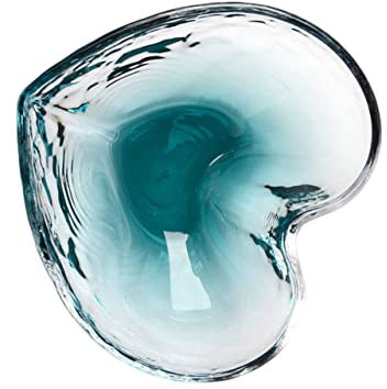 VINTORKY Herzförmige Glasschale Elegante Dessertschale aus Glas