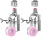 Lot de 2 robinets flotteurs avec angle de fixation, robinet à boisseau flottante en acier inoxydable, vanne de régulation automatique du niveau d'eau pour réservoir d'eau (1/2 pouce)