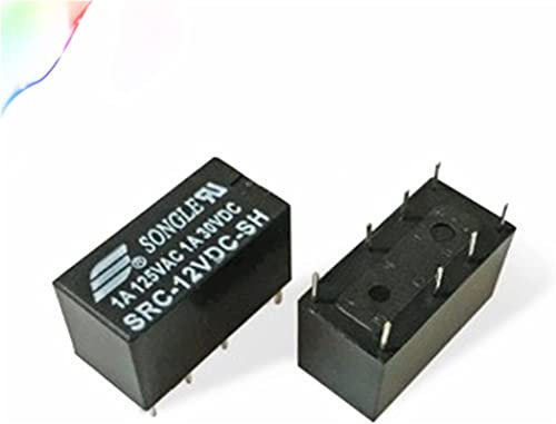 PQYSMVVG Relais 5PCS Relais SRC-05VDC-SH SRC-12VDC-SH SRC-24VDC-SH 5V 12V 24V 8PINS Relais(Size:SRC 12VDC SH)